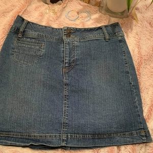 Womens Stretch Jean Skorts